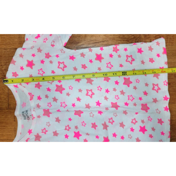 Harper Canyon Kids' Girl's Size 5 Printed Ruffle Top In Ivory Egret Bright Stars - Picture 9 of 9